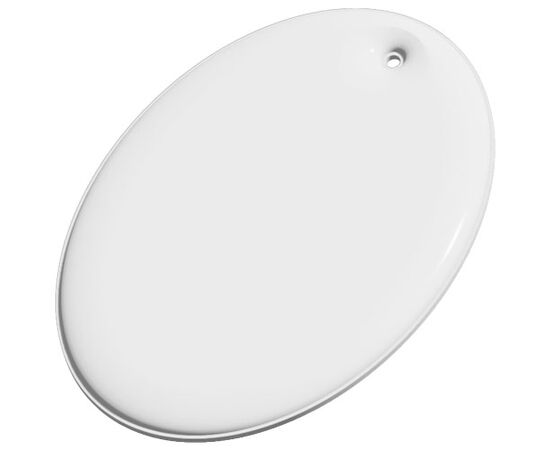 Ovale réfléchissant à accrocher H-12 RFX&#8482; Blanc - RFX™ 1PR01001