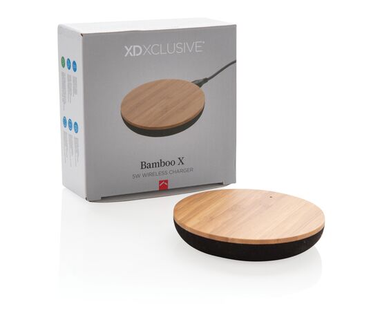Bamboo X 5W Wireless Charger Braun - XD Xclusive P308.279