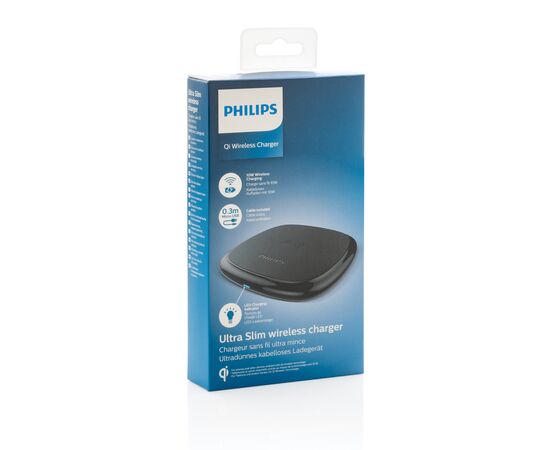 Philips 10W Qi draadloze oplader Zwart - Philips P308.741
