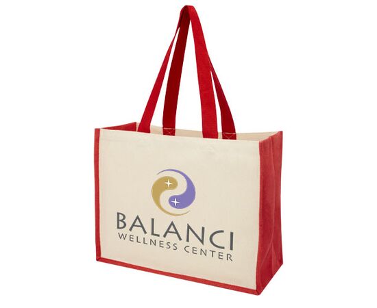 Sac Varai 320 g/m² en toile et jute 23L Rouge - Unbranded 21070121