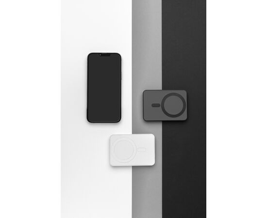 Magnetix 5.000mAh magnetische Powerbank aus RCS recycel. ABS Schwarz - XD Collection P322.401