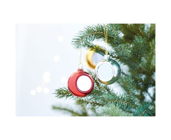 Weihnachtskugel Sublimation Rot -  CX1466-05