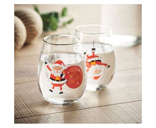 Set of 2 Christmas glasses White -  CX1501-06