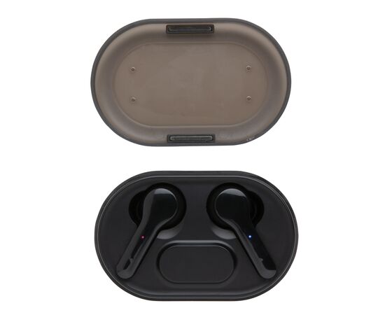 Light up logo TWS earbuds in charging case Black - XD Collection P329.181