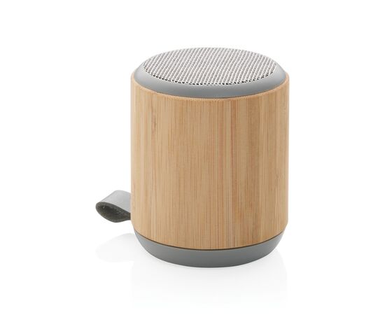 Bamboe en fabric 3W draadloze speaker Bruin - XD Collection P329.379