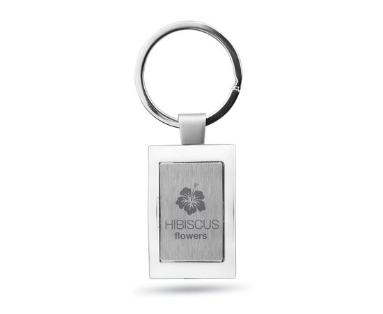 Luxe metalen sleutelhanger Glanzend zilver -  KC2126-17
