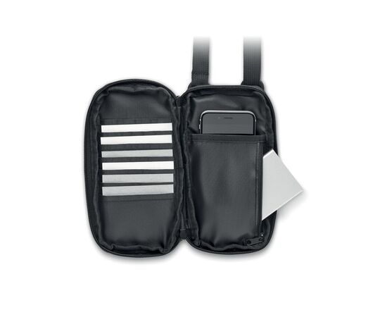 Cross body smartphone tas Zwart -  MO2052-03