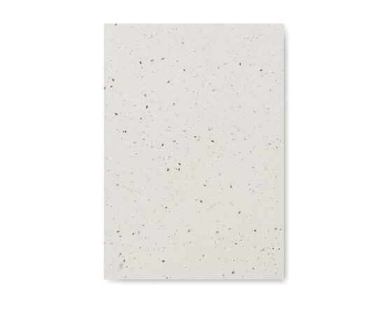DIN A5 Notizbuch Samenpapier Weiß -  MO2082-06