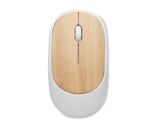 Wireless mouse in bamboo White -  MO2085-06