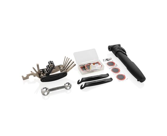 Kit de réparation vélo 17 pièces Noir - XD Collection P416.351