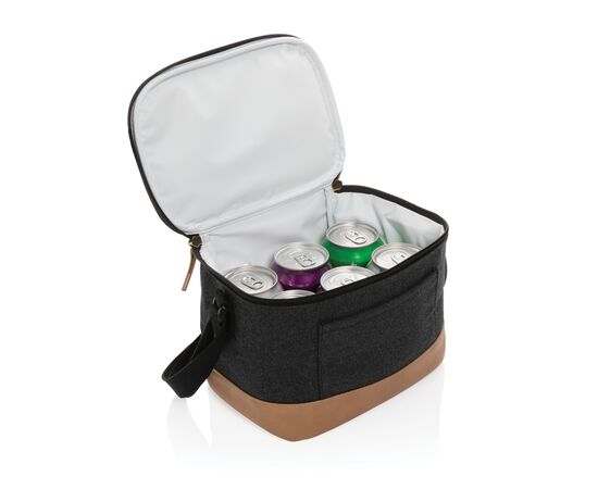 Sac iso six canettes Impact AWARE™ en toile 16oz recyclé Noir - XD Collection P422.421