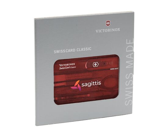 Victorinox Swisscard Classic Rouge transparent - Victorinox 753460