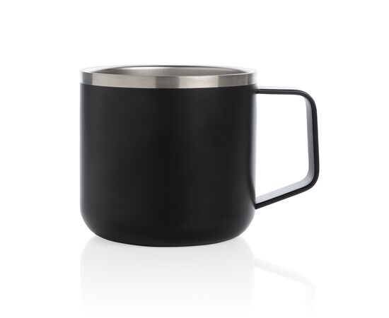 Stainless steel camp mug Black - XD Collection P432.441