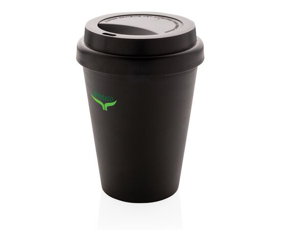 Mug en PP recyclable à double paroi 300ml Noir - XD Collection P432.691