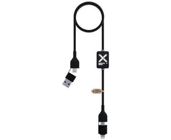 SCX.design C32 60W Ladekabel mit Schalter und Leuchtlogo Schwarz - SCX.design 1PX21290