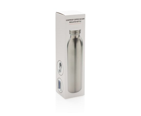 Bouteille étanche avec isolation en cuivre Argent - XD Collection P433.210