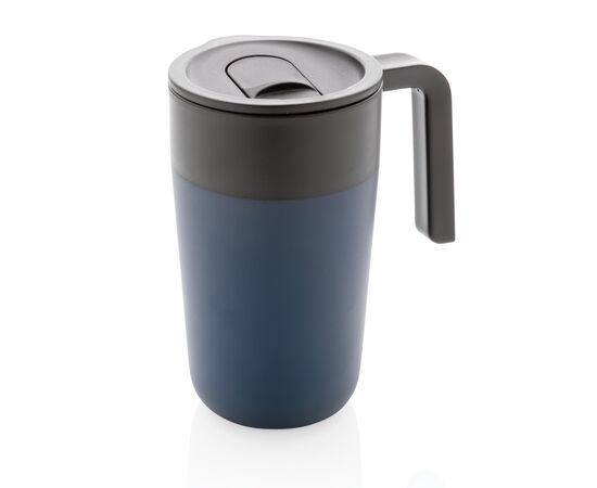 GRS recycled PP en roestvrijstalen mok met handvat Donkerblauw - XD Collection P433.235