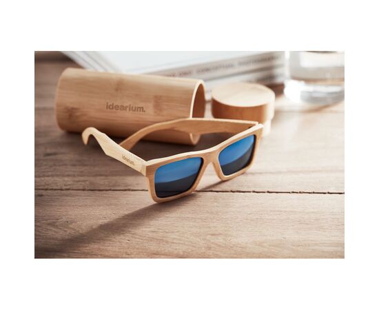 Lunettes de soleil étui bambou Bois -  MO6454-40