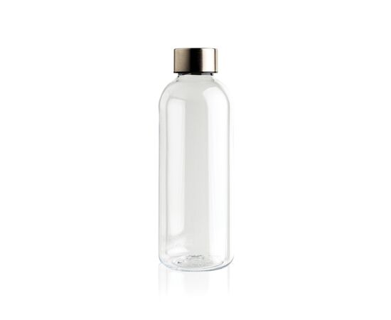 Leakproof water bottle with metallic lid Transparent - XD Collection P433.440