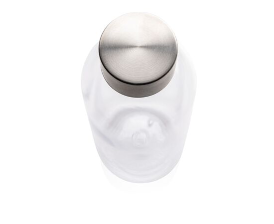Leakproof water bottle with metallic lid Transparent - XD Collection P433.440