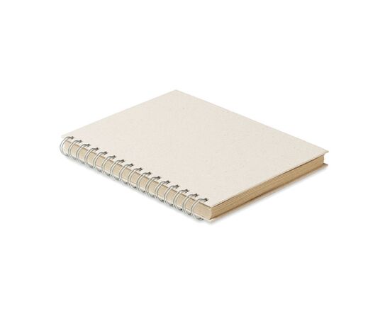 DIN A5 Notizbuch Graspapier Beige -  MO6541-13