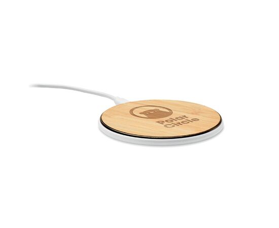 Chargeur sans fil 10W en bambou Bois -  MO6563-40