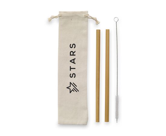 ECO Bamboe Straw Set  pailles en bambou Bambou -  265444