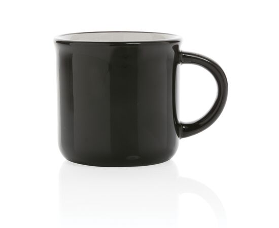 Mug 280ml vintage en céramique Noir, Blanc - XD Collection P434.031
