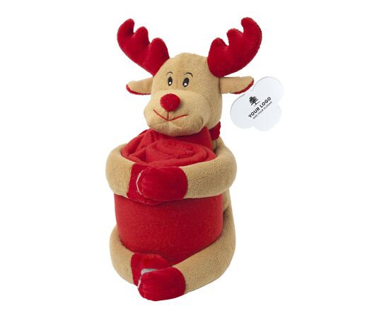 Peluche comprenant un plaid polaire Andrew Custom, Multicolor -  2532.009.Bear
