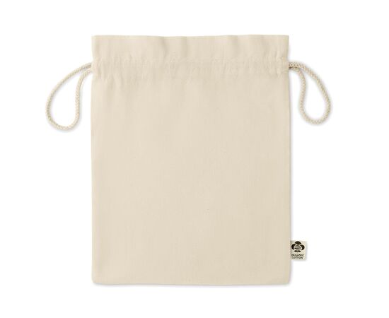 Medium organic cotton gift bag Beige -  MO6635-13