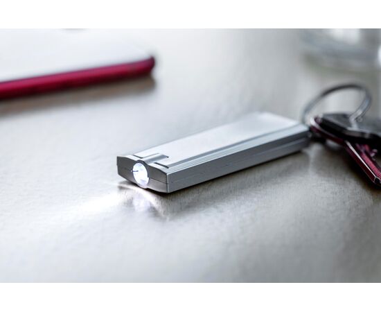 ABS sleutelhanger met LED Mitchell Zwart -  1992.001