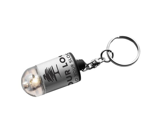 ABS sleutelhanger met lampje Carly Neutraal -  2411.021
