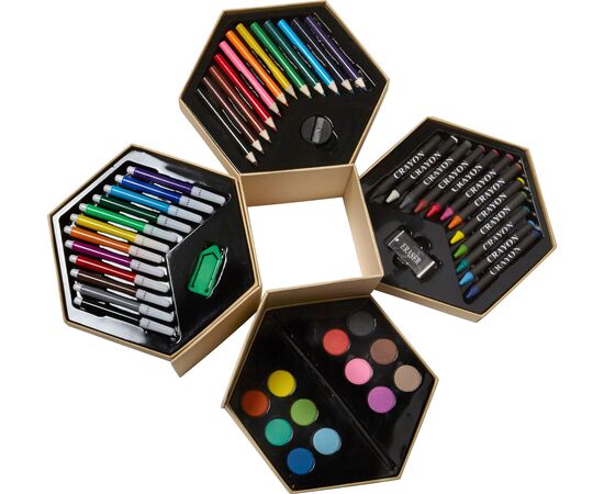 Set à dessin de 56 pièces Kenji Brun -  2438.011