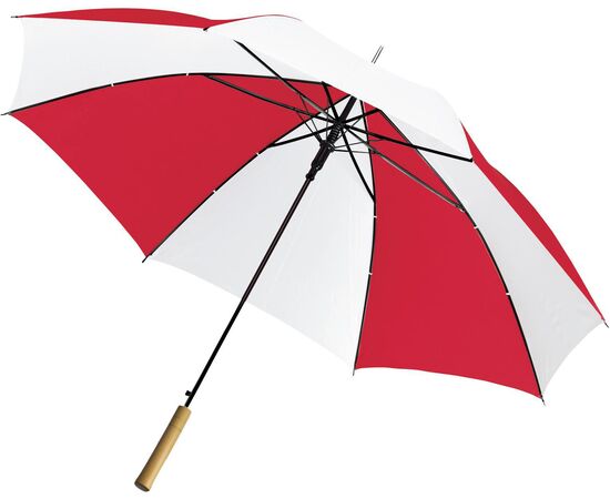 Polyester (190T) paraplu Russell Rood, Wit -  4141.048
