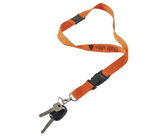 Lanyard aus Polyester Bobbi Schwarz -  4161.001