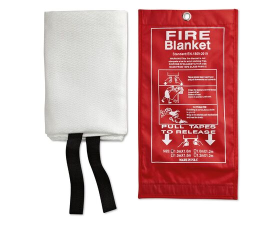 Feuer-Löschdecke 100x95 cm Rot -  MO8373-05