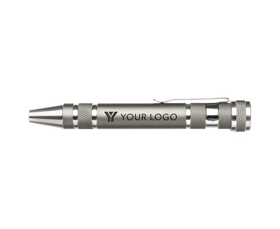 Aluminium pocket screwdriver Alyssa Grey -  4853.003
