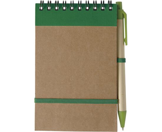 Notizbuch aus recyceltem Karton Emory Schwarz -  5410.001
