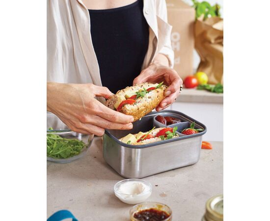 Black+Blum Stainless Steel Sandwich Box Large Turquoise - Black + Blum P439.0133