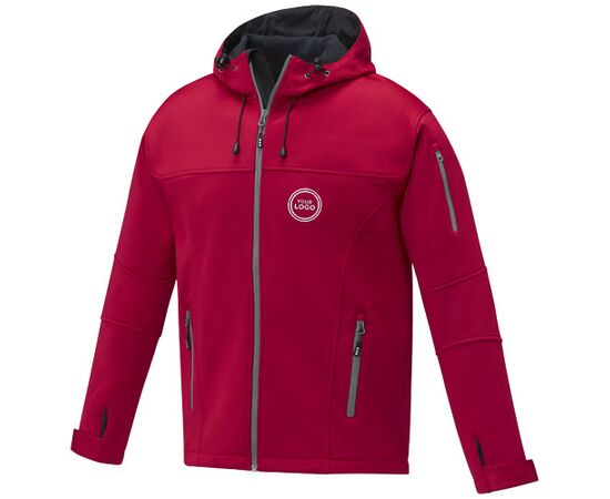 Match softshell heren jas Rood - Elevate Life 38327211