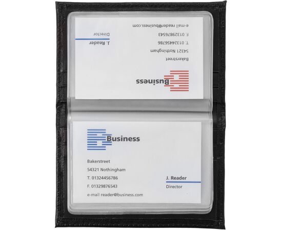 Bonded leather credit card holder Bethany Black -  8734.001