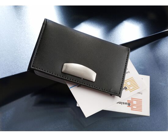 Bonded leather credit card holder Bethany Black -  8734.001