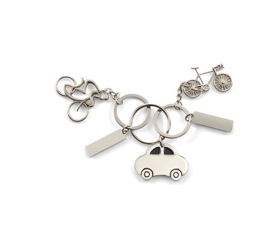 Vernikkelde sleutelhanger Cirilio Zilver -  6025.032