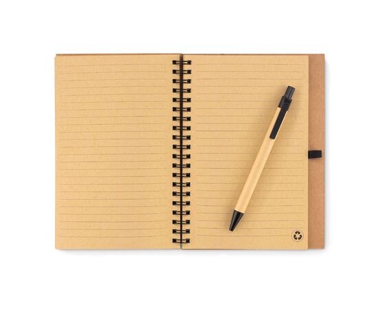 Notizbuch mit Kork-Cover Schwarz -  MO9859-03