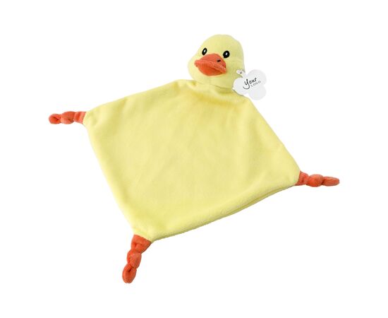 Pluche tutdoekje Ameila Zwart, Wit -  6474.040