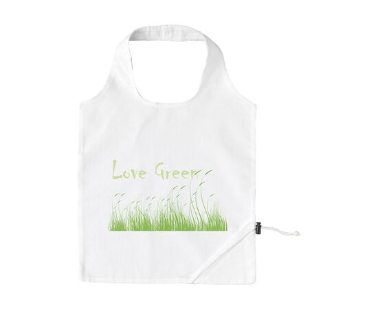Strawberry Cotton (135 g/m²) foldable bag White -  078410