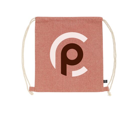 GRS Recycled Cotton PromoBag (180 g/m²) rugzak Rood -  323460