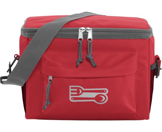 Polyester (600D) cooler bag Joey Red -  3637.008