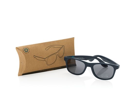 Lunettes de soleil en plastique PP recyclé RCS Bleu foncé - XD Collection P453.890