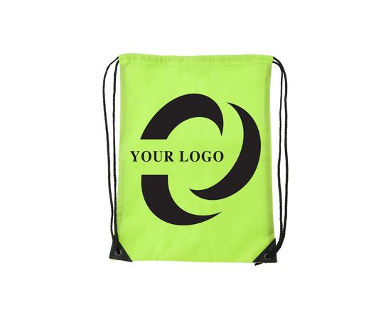 Polyester (210D) drawstring backpack Steffi Black -  7097.001